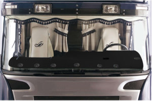 Geschikt voor Ford*: F-Max (2020-...) ClassicLine kunstlederen dashboardhoes zwart zonder logo