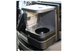 Fits for MAN*: TGX EURO6 (2021-...) - Coffee machine table I design black