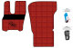 Suitable for DAF*: XF I XG I XG+ EURO6 (2021-...) I ClassicLine-floor mats set Mod. V , Z  red with logo