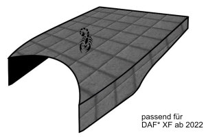 Geschikt voor DAF*: ClassicLine motortunnel XF (2021-...) Grijs met logo