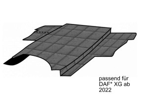 Passend für DAF*: ClassicLine-Motortunnel XG (2021-...) Grau ohne Logo