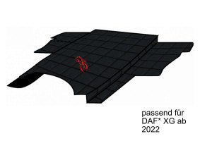 Adatto per DAF*: ClassicLine tunnel motore XG (2021-...) Nero con logo