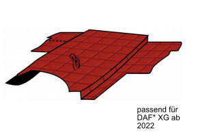 Passend für DAF*: ClassicLine-Motortunnel XG (2021-...) Rot mit Logo