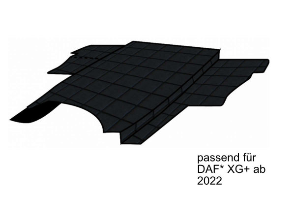 Adatto per DAF*: ClassicLine tunnel motore XG+ (2021-...) Nero senza logo