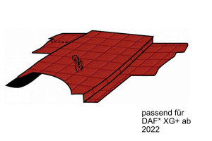 Passend für DAF*: ClassicLine-Motortunnel XG+ (2021-...) Rot mit Logo