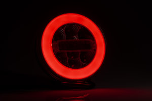 LED-R&uuml;cklicht, 12-36V, rund, Blink-, Brems-, Begrenzungsleuchte