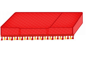 Suitable for Ford*: F-Max (2020-...) ClassicLine microfibre bedspread red without logo