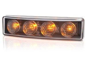 L&auml;mplig f&ouml;r Scania*: R1, R2, R3 LED-positionsljus f&ouml;r solskydd orange med stickpropp