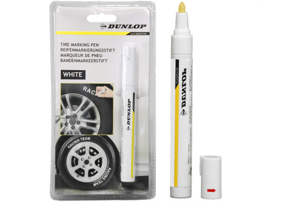 Dunlop Reifenstift und Reifenmarker » macht die Schrift weiß
