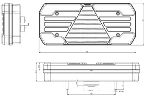 LED multifunktionsdiodlampa Universal 12-24V baklykta Multivolt-kapabel