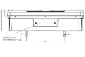 LED multifunktionsdiodlampa Universal 12-24V baklykta Multivolt-kapabel
