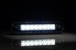LED-markeringslicht Slim2 Dark Night wit lange versie Donker getint glasdeel