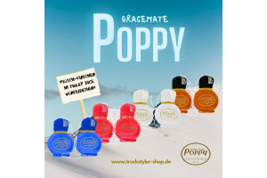 Original Poppy Pl&uuml;sch Flaschen im Fuzzy Dice W&uuml;rfeldesign