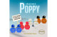 Original Poppy Plüsch Flaschen im Fuzzy Dice Würfeldesign