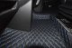Passend für MAN*: TGX (2020-...) Fußmattenset + Sitzsockelverkleidung DiamondStyle schwarz-blau
