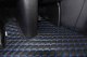 Suitable for Mercedes*: Actros MP4 + MP5 2500mm leatherette floor DiamondStyle blue foldable passenger seat
