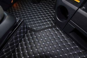 Adatto per Mercedes*: Actros MP4, MP5 2500mm pavimento in similpelle DiamondStyle grigio Sedile passeggero ad aria