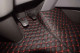 Suitable for Scania*: S& R4 (2016-…) Next Generation Leatherette floor DiamondStyle black-red S (2016-...) small console (smaller than driver´s side)