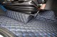 Suitable for Volvo*: FH4, FH5 (2013-...) floor mat set + seat base trim DiamondStyle  black-blue