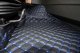 Passend für Volvo*: FH4, FH5 (2013-...) Fußmattenset + Sitzsockelverkleidung DiamondStyle schwarz-blau