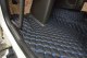 Passend für Volvo*: FH4, FH5 (2013-...) Fußmattenset + Sitzsockelverkleidung DiamondStyle schwarz-blau