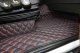 Passend für Volvo*: FH4, FH5 (2013-...) Fußmattenset + Sitzsockelverkleidung DiamondStyle schwarz-rot