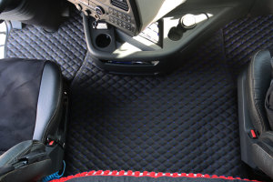 Suitable for Ford*: F-Max (2020-...) Floor Mats &amp; Seat Base DiamondStyle blue