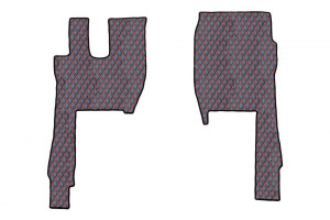Suitable for Ford*: F-Max (2020-...) Floor Mats &amp; Seat Base DiamondStyle red