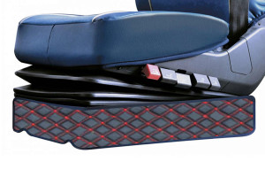 Geschikt voor Ford*: F-Max (2020-...) Vloermatten &amp; stoelbasis DiamondStyle rood