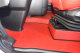 Adatto per Ford*: F-Max (2020-...) Colore pavimento Oldschool in ecopelle Rosso I Bordi neri