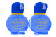 Original Poppy Plüsch Flaschen im Fuzzy Dice Würfeldesign Blau