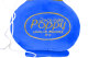 Original Poppy plyschflaskor i blå fuzzy tärningsdesign