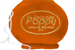 Bottiglie di peluche originali Poppy in design cubo Fuzzy Dice marrone