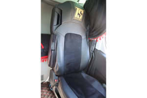 Suitable for Ford*: F-Max (2020-...) imitation leather oldschool seat covers Colour anthracite | edging black