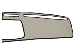 Geschikt voor MAN*: TGX EURO6 (2020-...) StandardLine dashboardhoes beige