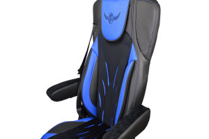 Suitable for Mercedes*: Actros MP4 I MP5 (2011-...) DiamondStyle seat covers passenger seat not pneumatic blue