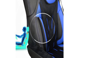 Adatto per Mercedes*: Actros MP4 I MP5 (2011-...) DiamondStyle coprisedile sedile passeggero anteriore ribaltabile blu