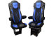 Geschikt voor Mercedes*: Actros MP4 I MP5 (2011-...) DiamondStyle stoelhoezen passagiersstoel voor opklapbaar Blauw