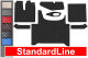 Passar för MAN*: TGX EURO6 (2020-...) StandardLine golvmattesats automatisk med 2 lådor