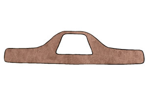 Suitable for DAF*: XF106 EURO6 (2013-...) Faux leather oldschool dashboard cover