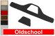Lämplig för DAF*: XF106 EURO6 (2013-...) Instrumentpanelklädsel i läderimitation oldschool