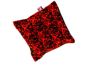 Copri cuscino per camion, tessuto danese in peluche e pelle scamosciata, quadrato, 40x40 cm, rosso