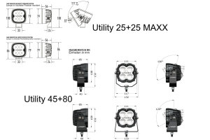 Lazer Lamps Utility-Serie, erh&auml;ltlich in sechs Ausf&uuml;hrungen, 10-32V Multivolt