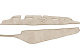 Suitable for Volvo*: FH4 I FH5 (2013-...) Oldschool dashboard cover colour beige | border brown