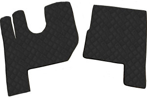 Suitable for Renault*: T-Series (2013-...) Automatic - StandardLine Leatherette - Floor Mats and Engine Tunnel air-suspended, high motor tunnel black