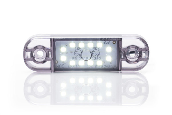 LED Positionsleuchte weiß 12-36V oval mit Kabelanschluss - WAMO Techn, 4,95  €