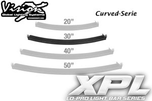 Vision-X XPL Halo hulpkoplampen 815mm (30 inch 115W) Gebogen staaf
