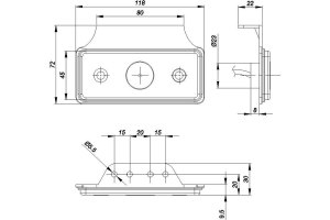 LED Begrenzungs-Seitenmarkierungleuchte 12-24V