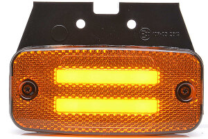 LED zijmarkeringslicht 12-24V oranje 2 LED-strips (ADR-versie)