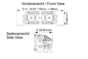 Vision-X XPR Halo Zusatzscheinwerfer Gerade Version (S) 292,2mm